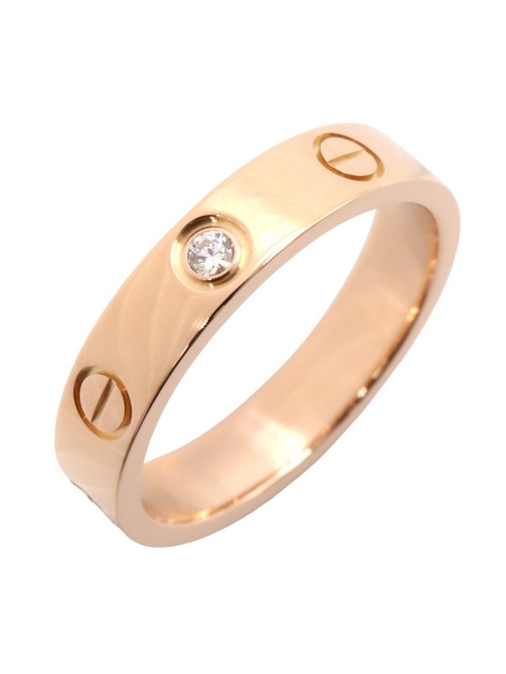 Cartier Ring Mini Love 18k Pink Gold Diamond